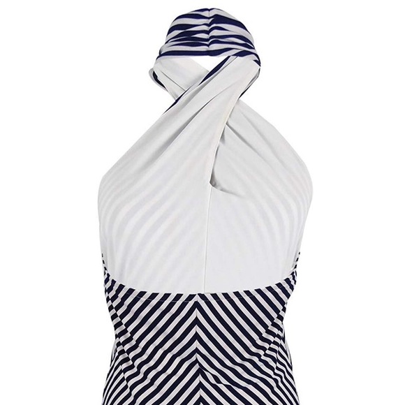 Lauren by Ralph Lauren Women’s Striped Halter Top - Picture 2 of 7